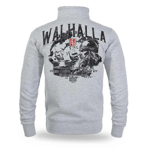 Dobermans Aggressive &quot;WALHALLA&quot; BCZ364 Zip-Up Sweatshirt - Gray