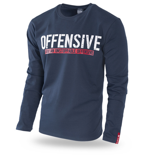 Longsleeve Dobermans Aggressive "AN UNSTOPPABLE OFFENSIVE CLASSIC" LS263" - granatowy