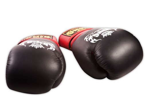  RĘKAWICE BOKSERSKIE TOP KING TKBGSA "SUPER AIR" (523) (black/red/yellow) "K"
