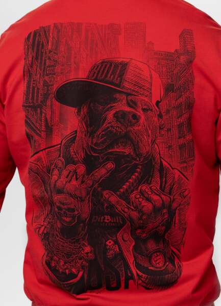 PIT BULL "USA" Zip-Up Hoodie - Red