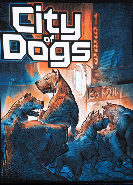 PIT BULL &quot;CITY OF DOGS&quot; sweatshirt - black