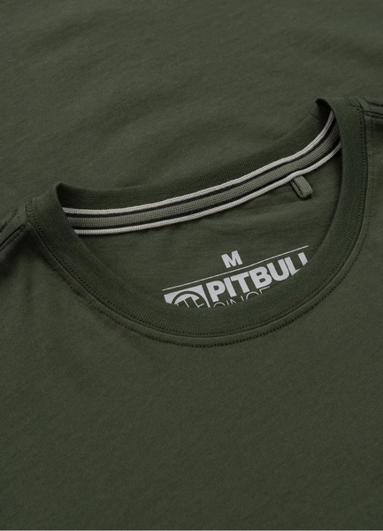 Koszulka męska PIT BULL "PARA BELLUM" - ciemny zielony