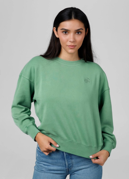 WASHED PIT BULL &quot;MANZANITA&quot; women&#39;s sweatshirt - green