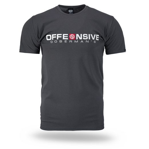 Koszulka T-shirt Dobermans Aggressive "OFFENSIVE II TS405" - grafitowa