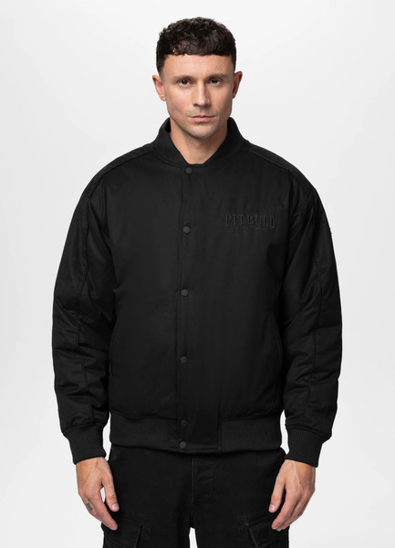 PIT BULL &quot;RADFORD&quot; transitional baseball jacket - black/black
