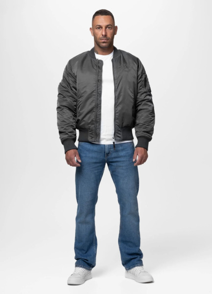 PIT BULL "HACKET" transitional bomber jacket - graphite