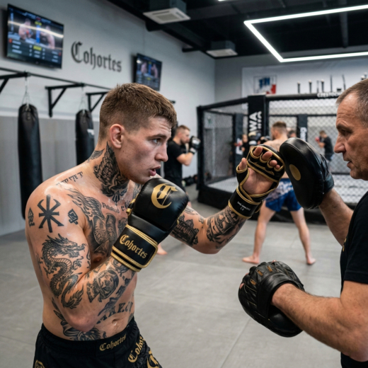 Cohortes "Gold Optimum" MMA sparring gloves