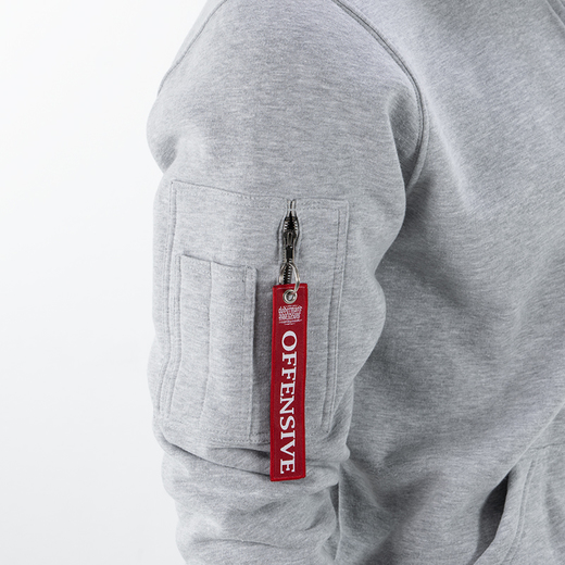 Dobermans Aggressive Zip Hoodie &quot;Premium BZK260&quot; - gray