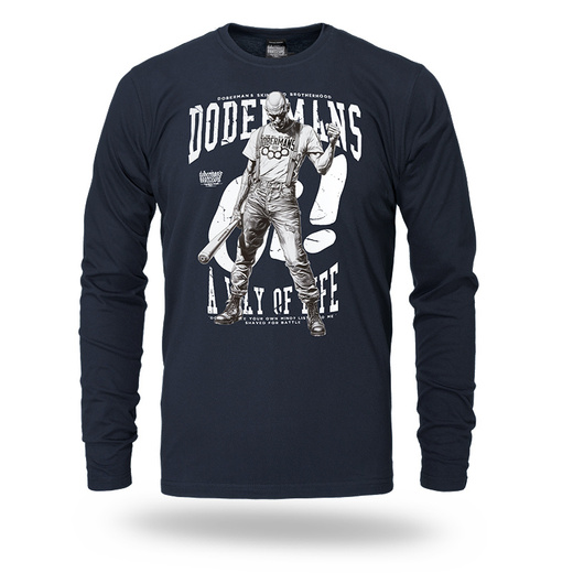 Longsleeve Dobermans Aggressive "WAY OF LIFE" LS369 - granatowy