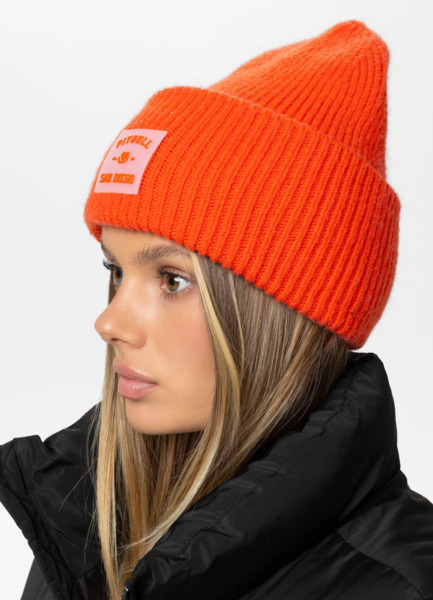 PIT BULL &quot;LOVE PB&quot; winter hat - orange