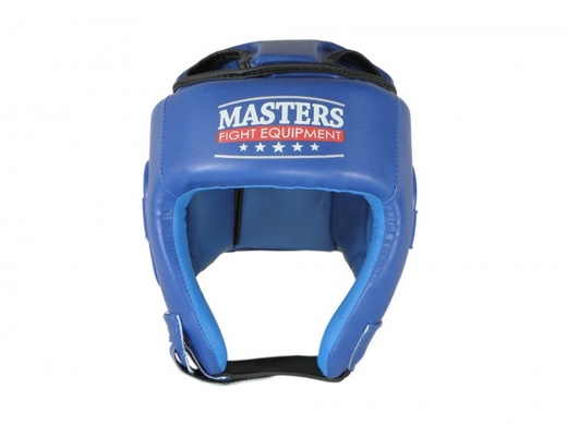 Kask bokserski ochraniacz głowy Masters KTOP-PU (WAKO APPROVED) - niebieski