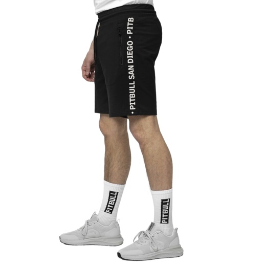 PIT BULL "TAPE PARKER" Men's Sweat Shorts - Black