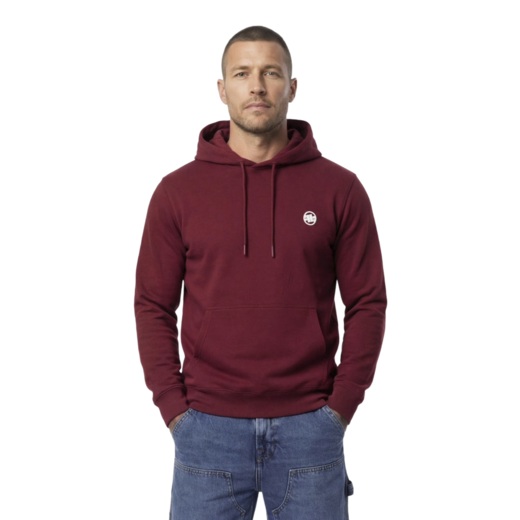 Bluza z kapturem PIT BULL "SMALL LOGO NUGGET" - bordowy