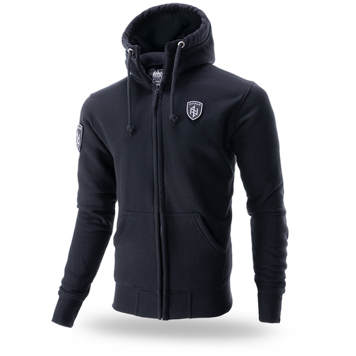 Dobermans Aggressive Zip Hoodie &quot;OFNS SHIELD BZ259&quot; - black