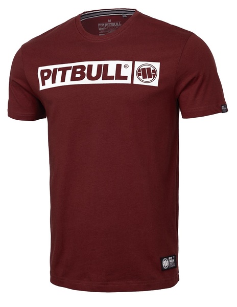 T-shirt PIT BULL "Hilltop" '22 - burgundy
