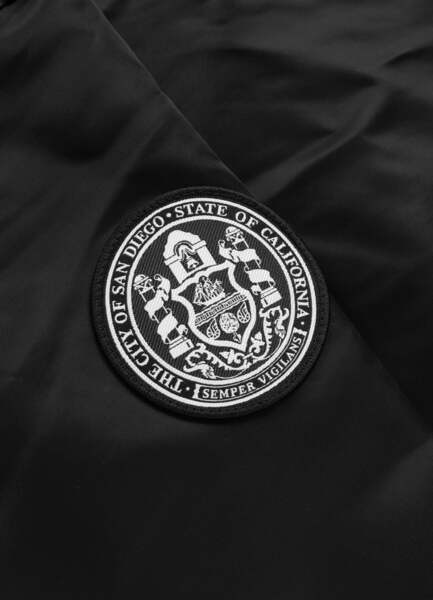 Kurtka przejściowa bejsbolówka z kapturem PIT BULL "ANGELA SAN DIEGO" - czarny