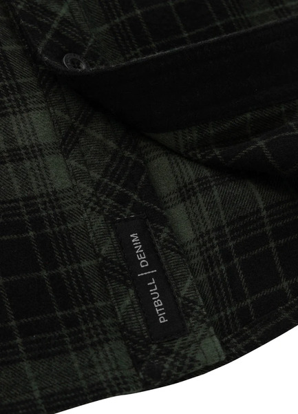 Flannel shirt "Mitchell" PIT BULL - green/black