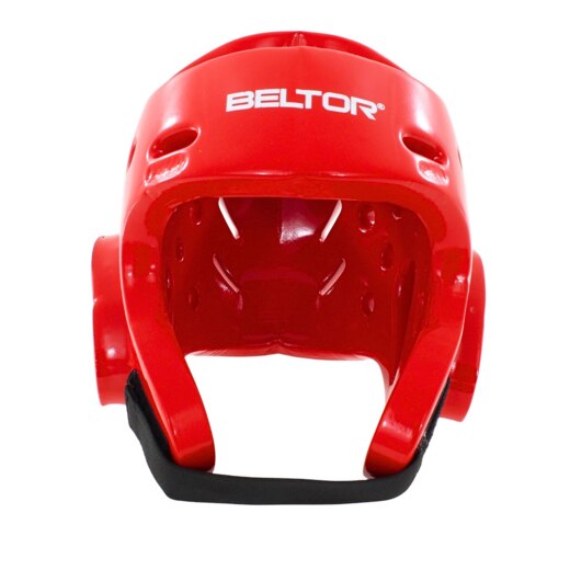 Kask piankowy z maską Beltor "TYTAN" - czerwony