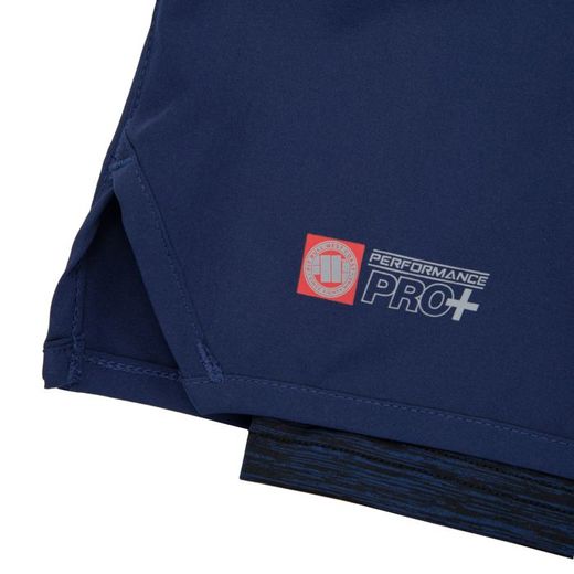 Spodenki szorty PIT BULL Performance Pro Mesh - granatowe/granatowe
