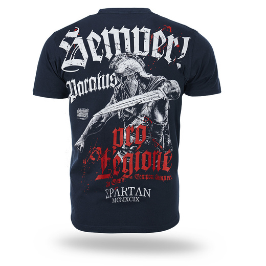 Koszulka T-shirt Dobermans Aggressive "SEMPER PARATUS TS412" - granatowa
