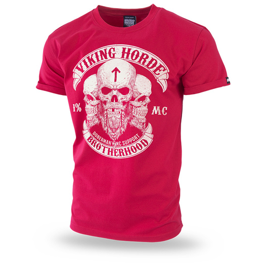 T-shirt Dobermans Aggressive &quot;VIKING HORDE II&quot; TS213 - red