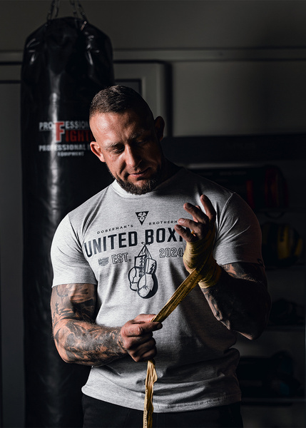 Koszulka T-shirt Dobermans Aggressive "United Boxing" TS337 - biała