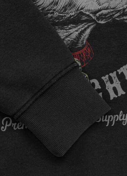 Bluza PIT BULL Washed "STRENGTH & RESPECT" - ciemny grafit