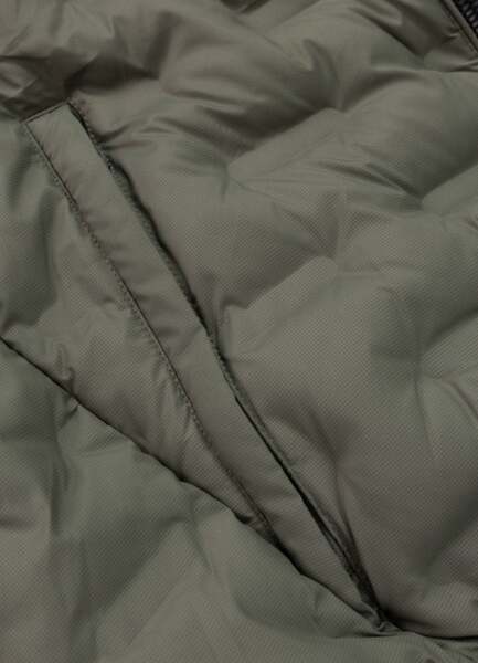 Kurtka zimowa PIT BULL pikowana z kapturem "FISK" - oliwkowy