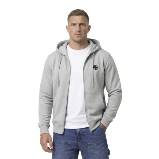Bluza rozpinana z kapturem PIT BULL "SMALL LOGO NUGGET" - szary