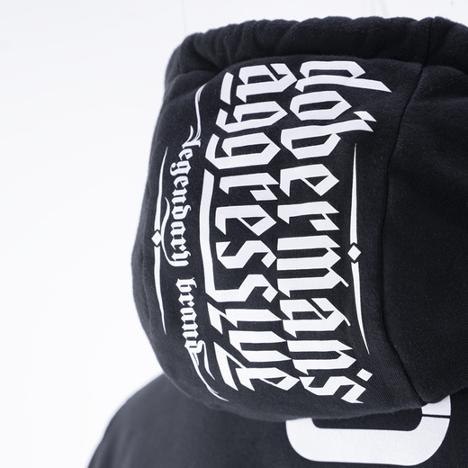 Bluza z kapturem  Dobermans Aggressive "Unstoppable BKK264" - czarna