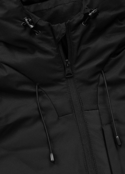 Kurtka zimowa pikowana z kapturem PIT BULL "STANFORD" - czarny