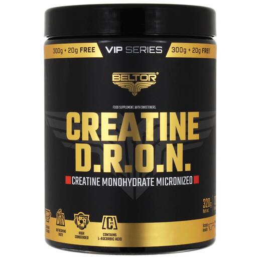Kreatyna Monohydrat kreatyny Creatine DRON BELTOR 320G VIP SERIES - cytrynowa
