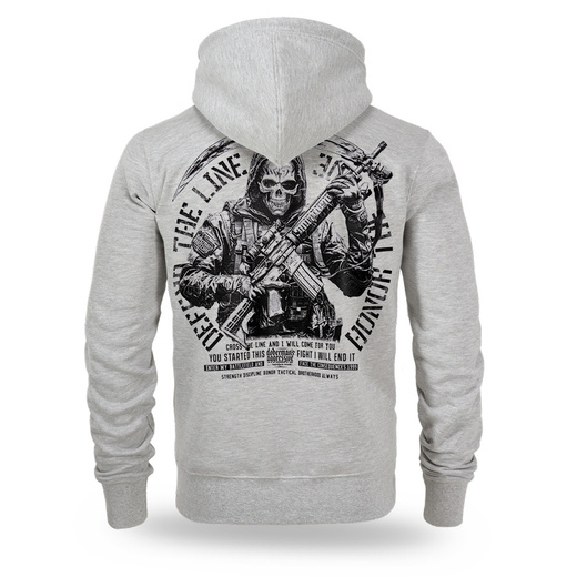 Dobermans Aggressive "TACTICAL II BZ415" Zip-Up Hoodie - Gray