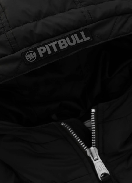 Kurtka zimowa męska z kapturem PIT BULL "GOPHER" - czarny