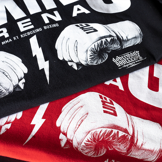 Bluza rozpinana z kapturem Dobermans Aggressive "BOXING ARENA BZ393" - czarna