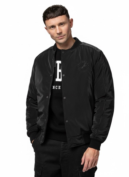 PIT BULL &quot;MANOLITO&quot; transitional baseball jacket - black/black
