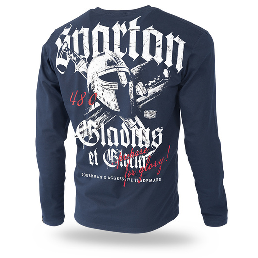 Longsleeve Dobermans Aggressive "GLADIUS" LS302" - granatowy