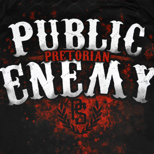 Rashguard short sleeve Pretorian "Public enemy" 