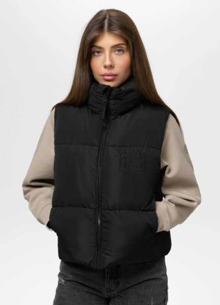 Bezrękawnik pikowany damski PIT BULL "HARRIET" - czarny