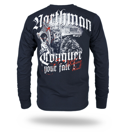Longsleeve Dobermans Aggressive "Northman" LS344 - granatowy