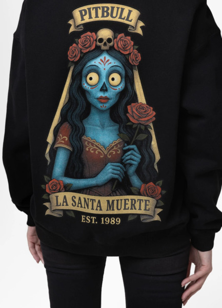 PIT BULL &quot;LA SANTA MUERTE&quot; Women&#39;s Hoodie - Black