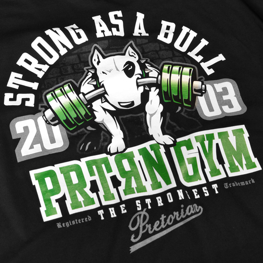 T-shirt Pretorian "Strong as a Bull!" - black