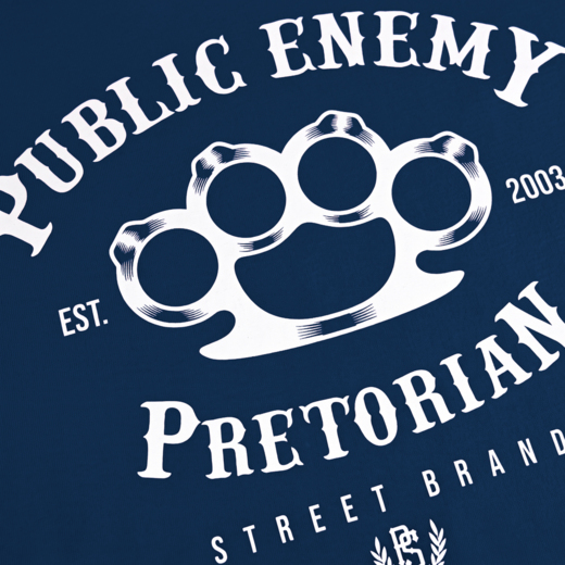 T-shirt Pretorian "Public Enemy" - navy blue
