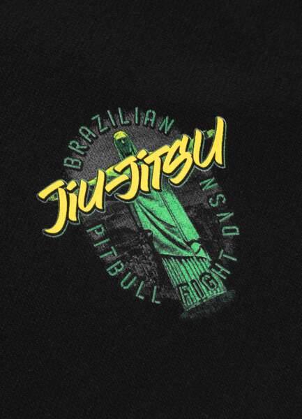 Bluza męska z kapturem PIT BULL "BJJ FIGHT DVSN" - czarny