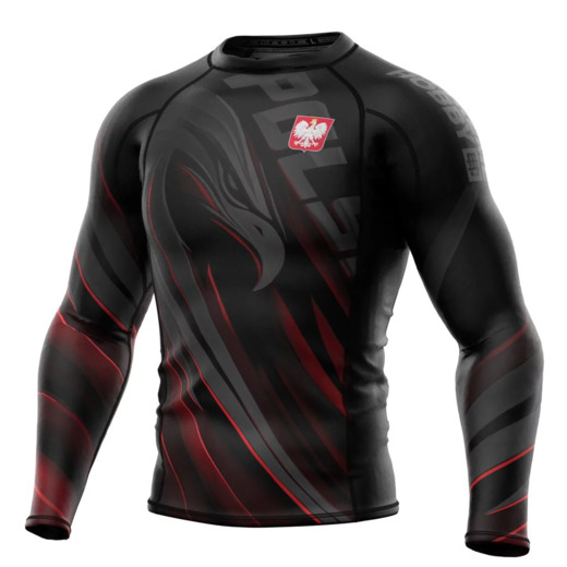 Longsleeve rashguard męski Extreme Hobby | POLSKA ULTIMATE - czarny