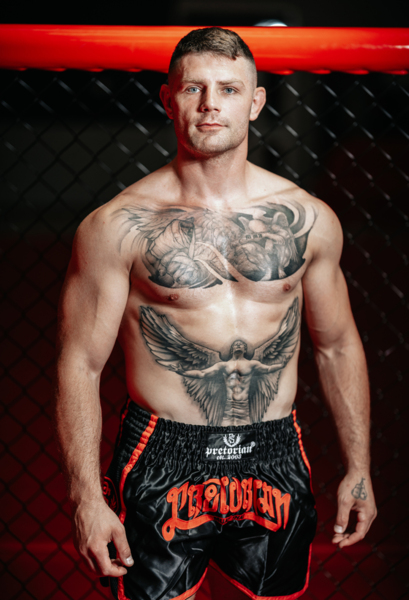 Muay Thai Shorts Pretorian "Elite" - black/red