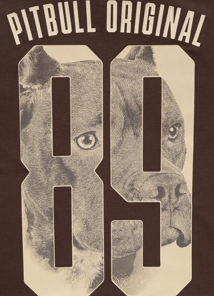 Koszulka PIT BULL "EIGHTY NINE DOG" - brązowy