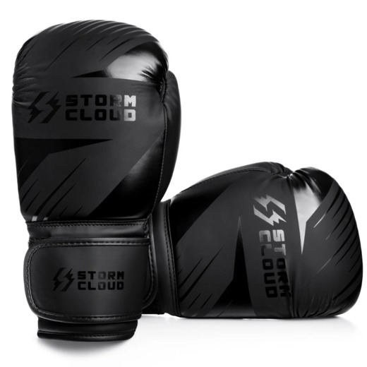 StormCloud "Lynx 2.0" Boxing Gloves - Black-Black