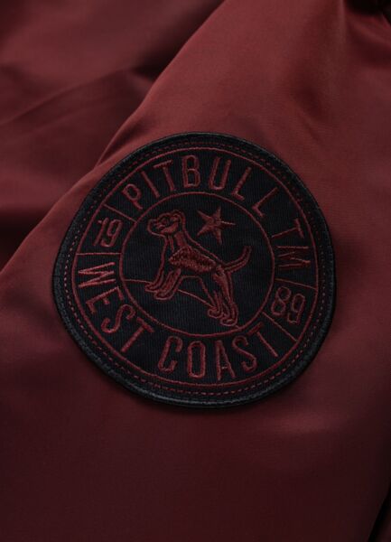 PIT BULL "Encino" winter jacket - burgundy