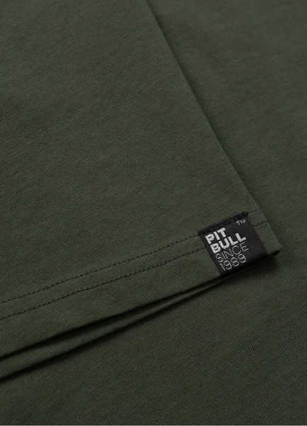 Koszulka męska PIT BULL "PARA BELLUM" - ciemny zielony